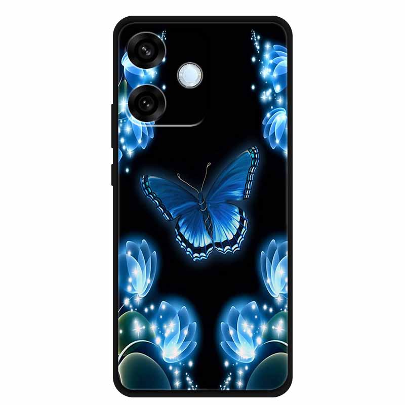For Oppo A5 Pro 4G 5G Case 6.67" Soft TPU Silicone Funda Cut Cat Flower Painted Back Cover for Oppo A5 Pro 5G Global Shell Coque