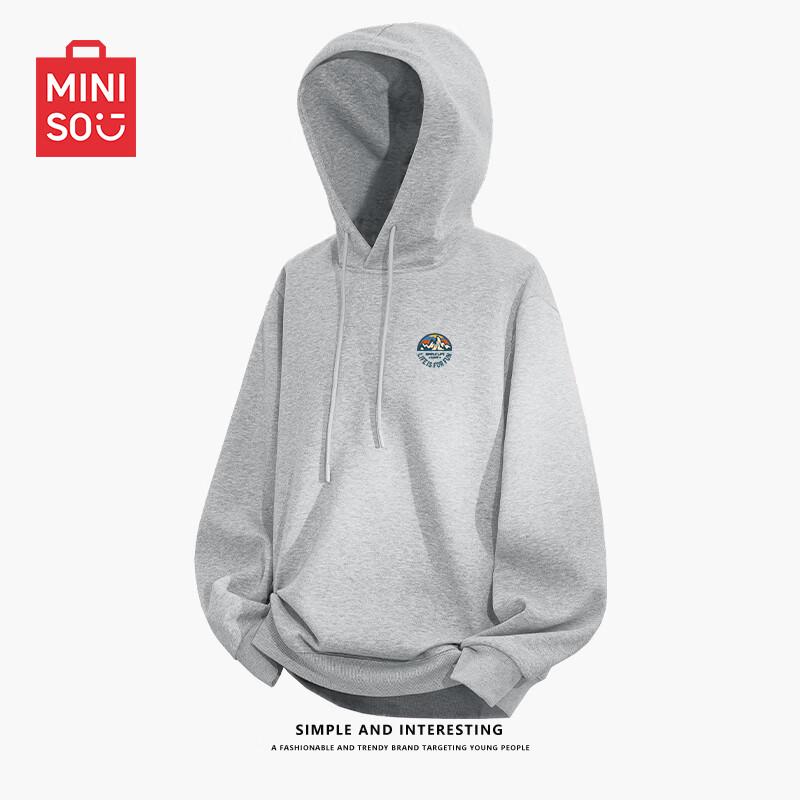 MINISO Men's Loose Fit Hooded Sweatshirt