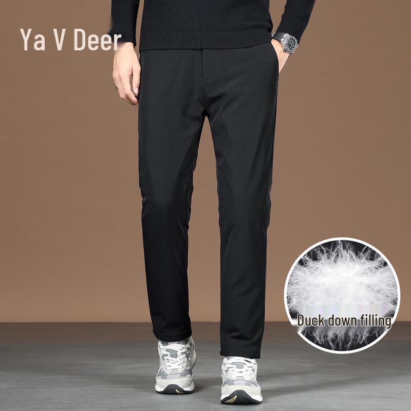 

Мужские брюки Yalu на 90% из утиного пуха, прямого кроя, зимние 4XL