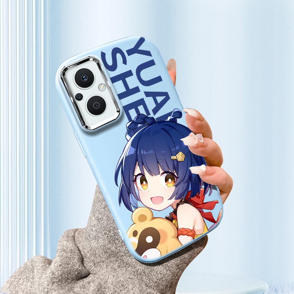 

Для Vivo V23 V25 V27 V29 V30 Y27S Y28 Y33S Y36 Infinix Hot30I Hot40 Tecno Spark20 Мультяшный Черный Кот Серебристый Край Мягкий Жидкий Силиконовый Защитный Чехол Vivo V27E синий