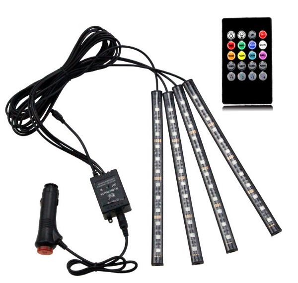 RGB Car LED Interior Strips Atmosphere Under dash Accent Light set for Nissan 4x RGB Car LED Interior Strips Atmosphere Under dash Accent Light set for Nissan 4x