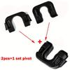 2pcs Black Rear Bumper Swivel Hinge Clips for Ford Fiesta MK7/MK8 & Mondeo - OEM 1539663, Secure Fit for Car Trunk Organization
