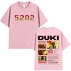 Rapper Duki 5202 MIXTAPE Merch Tshirt Unisexs Women Clothing Cotton Oversized Tshirts Fashion Hip Hop Short Sleeve T Shirts Tops