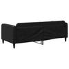 Daybed Black 90x190 Cm Fabric