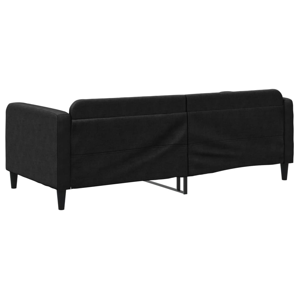 Daybed Black 90x190 Cm Fabric