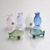 Mini Glass Vase Fridge Magnet Creative 3D Vase Micro Landscape Ornament Fridge Magnets Place Flower Arrangements Decoration