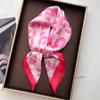 Design Print Square Scarf Silk Feeling Neckerchief Bandana Women Shawl Scarves Wrap Head Kerchief Hair Band Ties