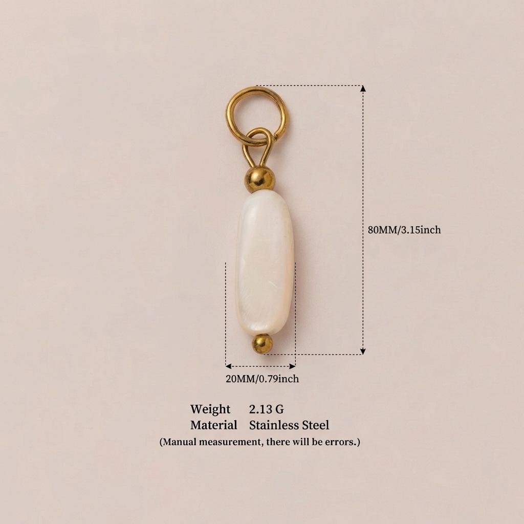 Pendentif Transfrontalier en Acier Inoxydable Or 18K: Série Personnalisée DIY pour Femmes