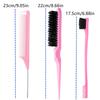 3-Piece Hair Styling Comb Set with Triple Tear Hair Brush, Mouse Tail Comb Edge Brush, Salon Hair Styling Tool, Hair Tail Tool