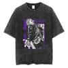 Jujutsu Kaisen Gojo Satoru Men's and Women's T-Shirts Summer New Vintage Washed Old Harajuku