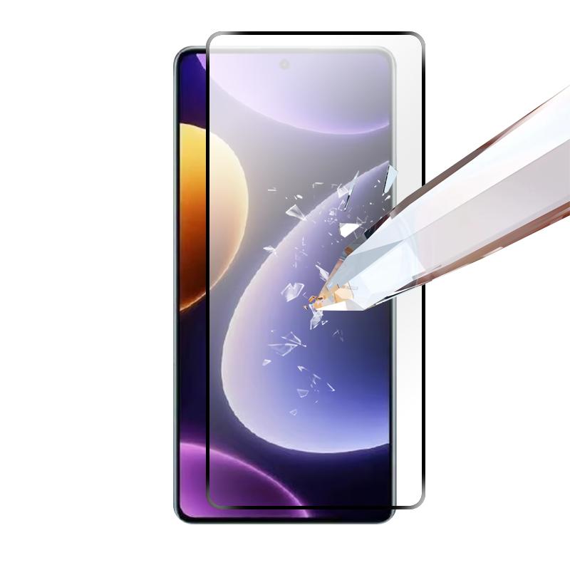 RURIHAI 10 Stück Für Xiaomi Poco F6 Pro 5G/K70 5G/K70 Pro 5G Displayschutzfolie Hoch Aluminium-Silizium-Glasfilm Sekundärhärtung Bruchsicher