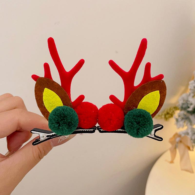 Children's Christmas Reindeer Headband - Cute Holiday Hair Accessory for Photos