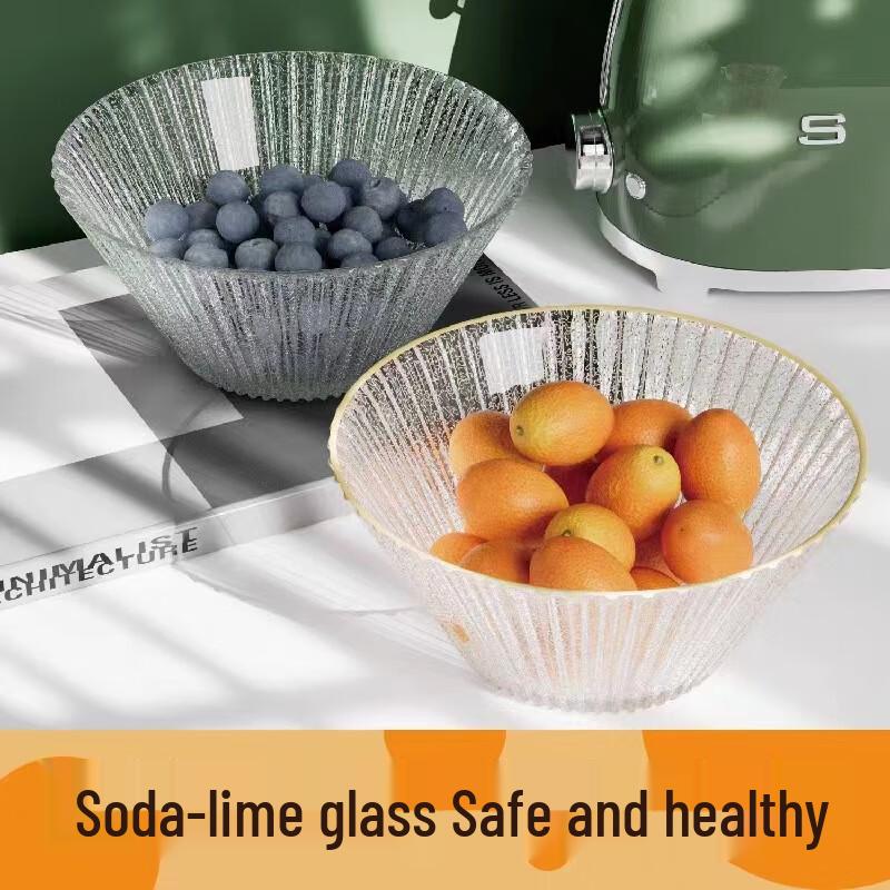 Japanese Style Large Capacity Glass Serving Bowl