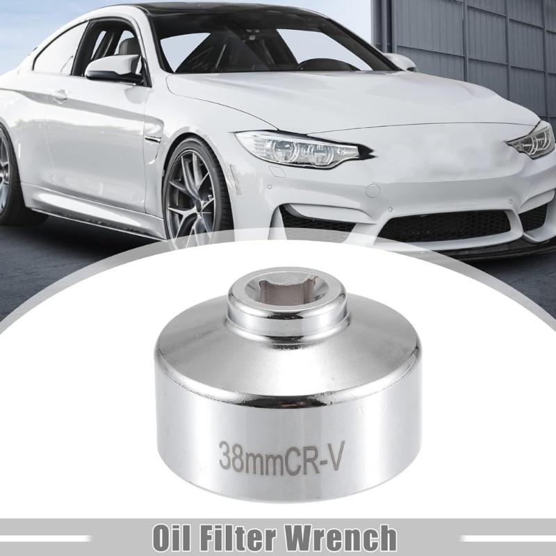 38mm Steel Socket Wrench with Not Slip Surfaces Strong Strength Manual Repair Tool for Car & Motorcycle Maintenance