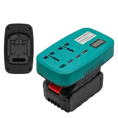 Compact Lithium Battery Inverter DC 21V To 220V with 4 USB Ports Power Converter Transformer High Power Multifunction