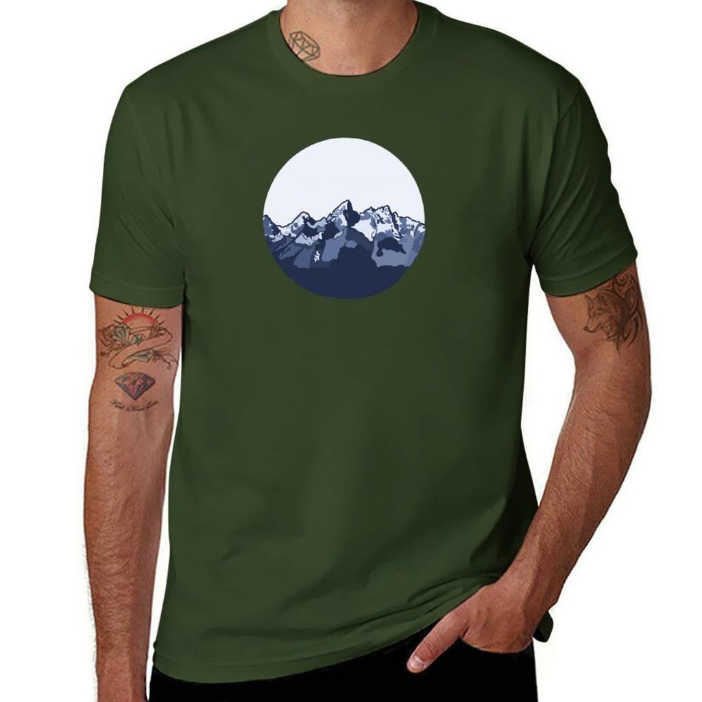 Grand Teton National Park Circle Tshirt quick drying boys whites t shirts for men pack