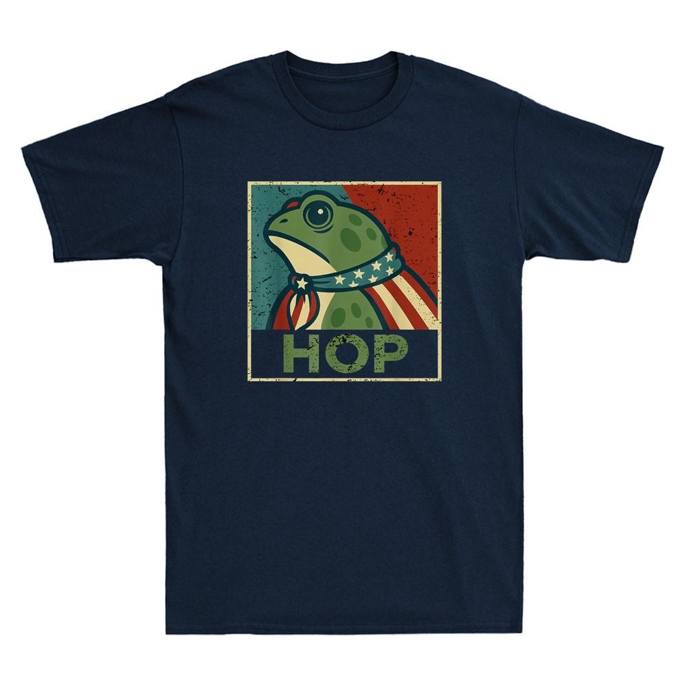 Portland Frog Hop Design Funny Portland Frog Hop Meme Vintage Unisexs Tshirt