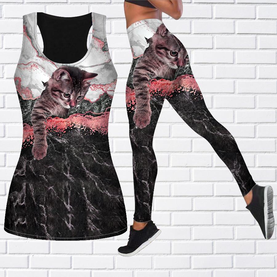 

Одяг для йоги з принтом Lightning Kittens для жінок Модні легінси для тренувань Фітнес Спорт Повсякденні штани для йоги XS червоний