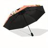 1pc Puppy Print Automatic Open/Close Umbrella, Umbrella with cartoon Design, Portable Compact Umbrella for Men & Women, Good Holiday Gift yy