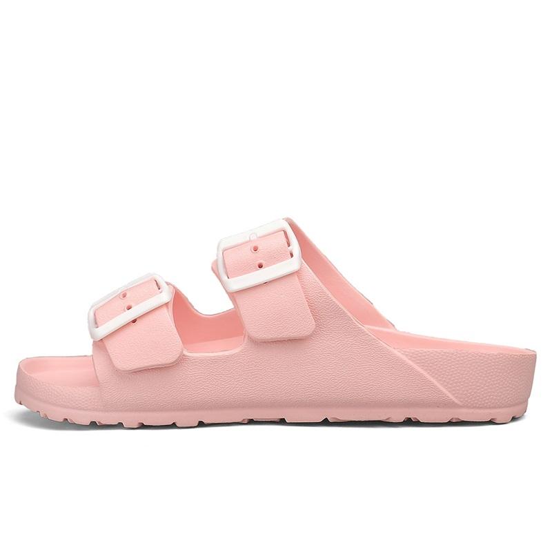 Ultraleichte Pantoletten mit Doppelschnalle Herren Damen Pantoletten Leichtgewichtige EVA Qualitäts Clogs Gartenschuhe Strand Slip-On Sandalen