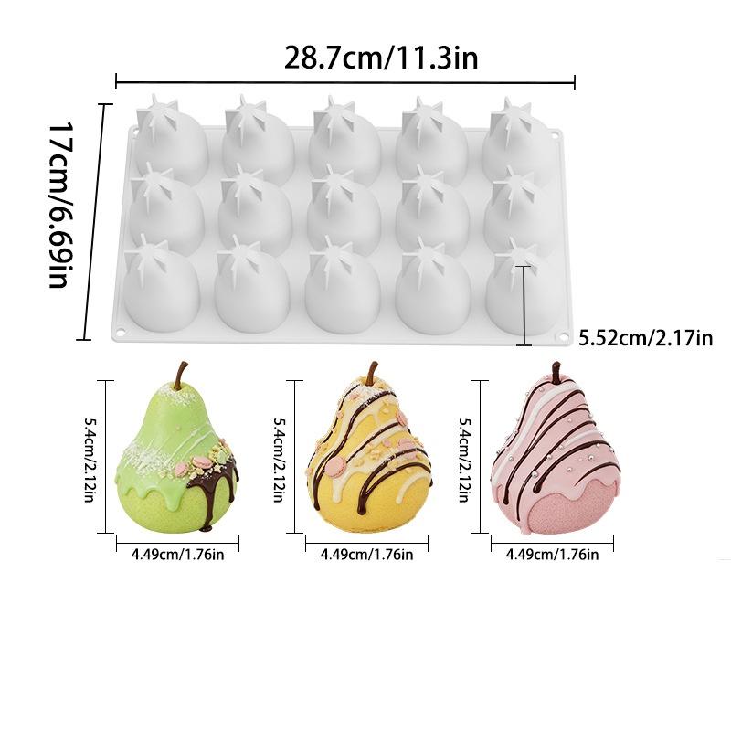 BPA-freie Silikonform in Mango-Birnen-Form zum Backen sicherer Mousse-Desserts