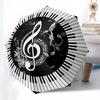 Music Notes Piano Keys themed Eight rib Automatic Folding Umbrella Is Suitable for Both Men and Women, Making It A Perfect Christmas and Val