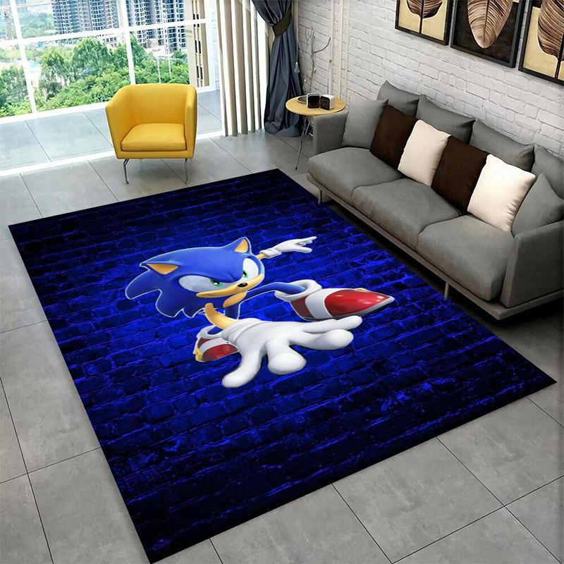 

Классический ковер-ковер S-Sonic Cartoon Game для игровой комнаты, спальни, гостиной, дивана, домашнего декора, детский коврик для пола, нескользящий коврик, подарок 40x60cm