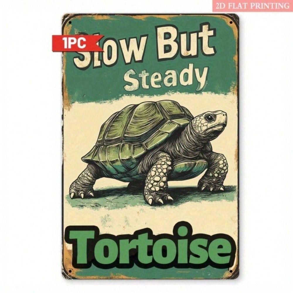 

Metal Wall Art Vintage Turtle Decor Office Gift