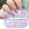 Nail Art Jewelry Aurora Symphony Transparent Rose Resin Shaped Nail Accessories