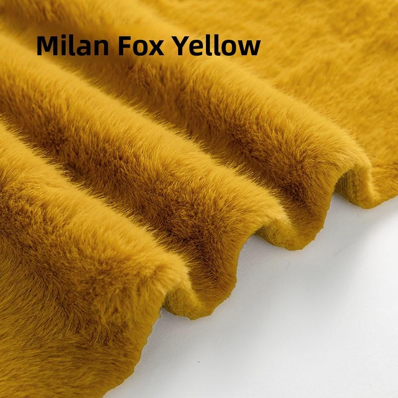 High-End Rabbit Fur Fabric Artificial Mink Fur Clothing Counter Large Coat Closet Simulation Leather Fabric DIY Handcraft