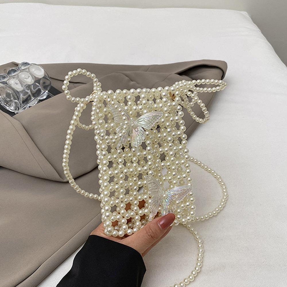 Shiny Crossbody Phone Pouch Acrylic Storage Bag Bohemian Mini Square Bag  Summer