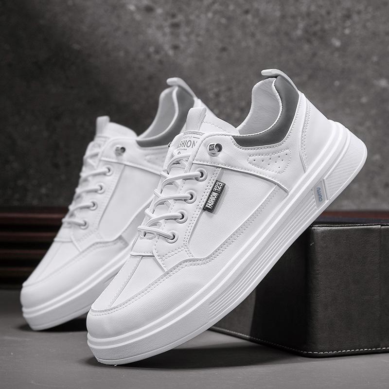 

Men s shoes 2025 new spring men s breathable little white shoes sports and leisure board shoes one pedal versatile fashion trendy shoes 44