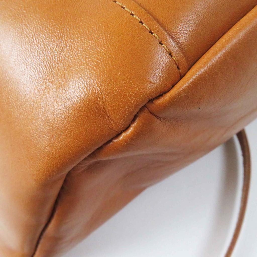 Great JACK GOMME Backpack · Daypack Logo embossed all leather Camel leather Women Used