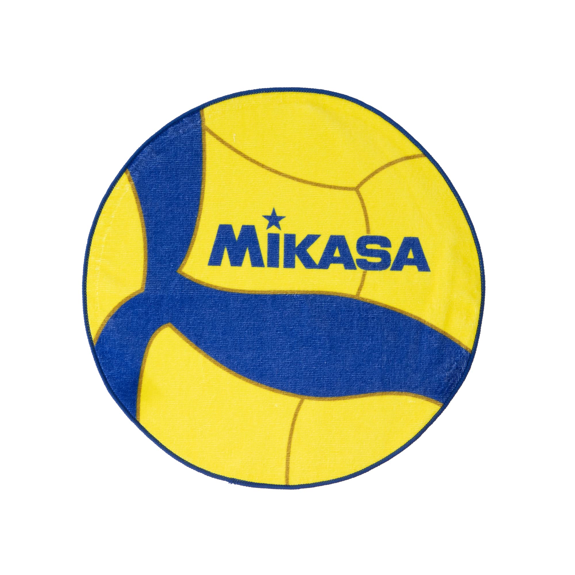 Mikasa Hand Volleyball-Shaped Towel, Yellow/Blue, AC-TL102A