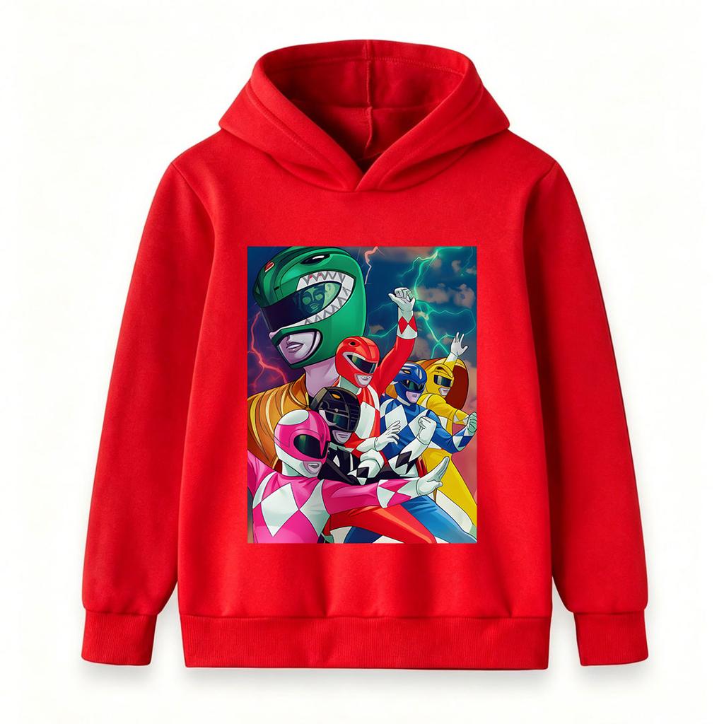 Kids Boys Girls Casual Long Sleeve Crewneck Hoodie, Cool Colorful Superhero Team Printed Soft Pullover Sweatshirt for Daily Wear and Themed Party Acti