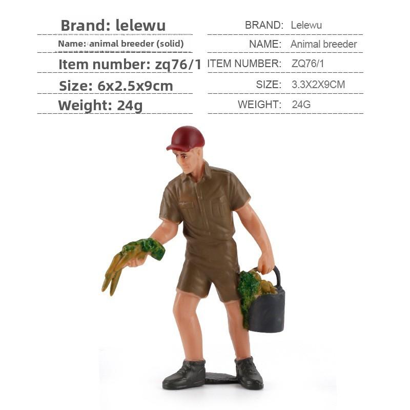 Simulated Diver Veterinarian Farmer Worker Postal Worker Toy Model Ornament For Collectors And Play