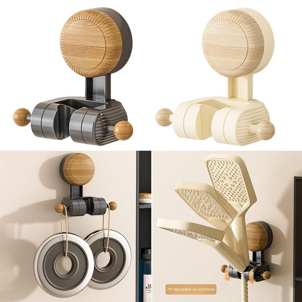 Uchwyt na słuchawkę prysznicową montowany na ścianie na przyssawkę, bez wiercenia, wspornik do spryskiwacza, łazienka, dom