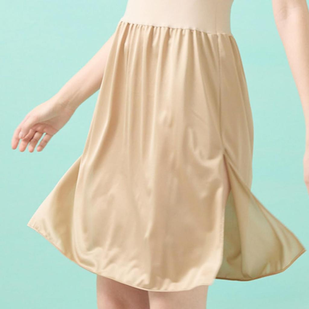 [huggeHULA] Hug Hula Strapless Slip Beige M Size Strapless Detachable Women's Total Length 80cm Knee-Length Hula Dance Yukata Dress