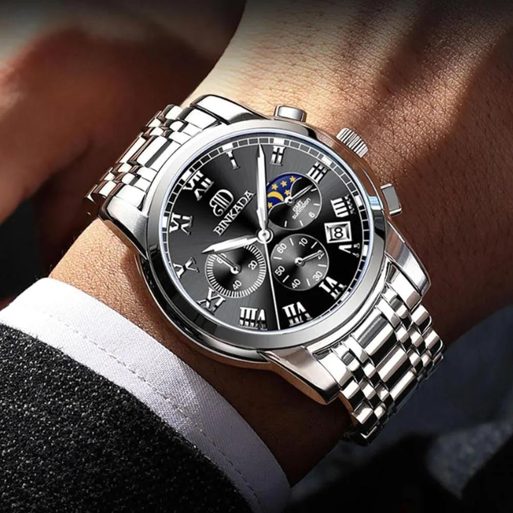 Men s Metal Wristwatch Electronic Digital Waterproof Fashion Accessory 01. Men s Metal Watch - Silver