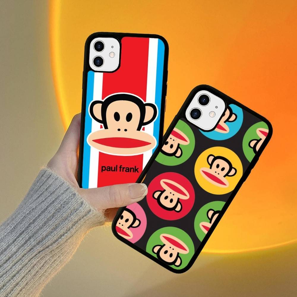 Classic Fashion Logo P-Paul F-Frank For Iphone 17 Air 16 15 14 13 12 11 Pro Max TPU+PC Plus Shockproof Back Phone Cover