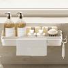 Compact Sink Drain Tray Kitchen Faucet Countertop Storage Rack Sponge Rack Bathroom Soap Dish Brush Storage Rack