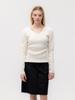 GLOWNY G Classic Rib V-Neck Knit (Oatmeal)