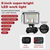 For Mk 14.4V-18V Work Light Led Outdoor Flashlight Camping Lamp Li-Ion Battery Emergency Lighting Cordless Lantern