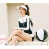 Womens High-Elastic Nylon Long-Sleeve One-Piece Swimsuit Surfing Swimming Hot Modest Fit Slimming Design