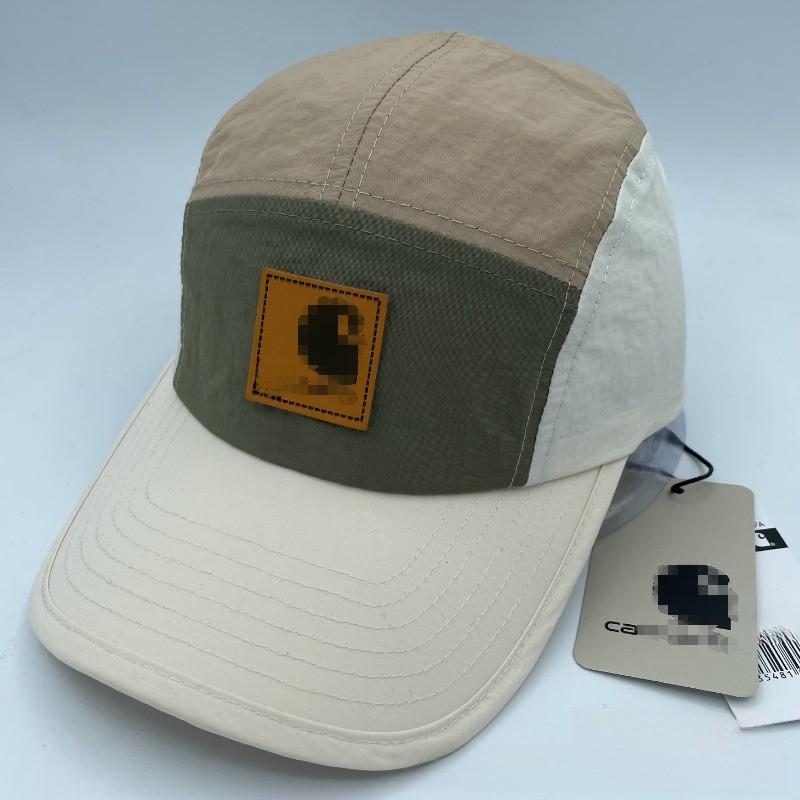 

Summer Baseball Cap Outdoor Breathable Sunshade Patchwork Color Duckbill Cap зелёный