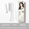 Unisex Transparent Essential Oil Applicator Massage Comb With Built-In Liquid Reservoir Rolling Metal Teeth