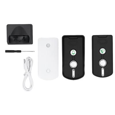 Wireless Intercom Doorbell 2 Way Talk Long Range 38 Ringtones Adjustable Volume Home Doorbell Intercom Kit Black