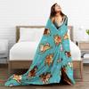 Retro Vintage Art Cute Dogs Blanket Quality Soft Warm  Throw Blanket Autumn Kids Couch Chair Sofa Bed Fashion Bedspread