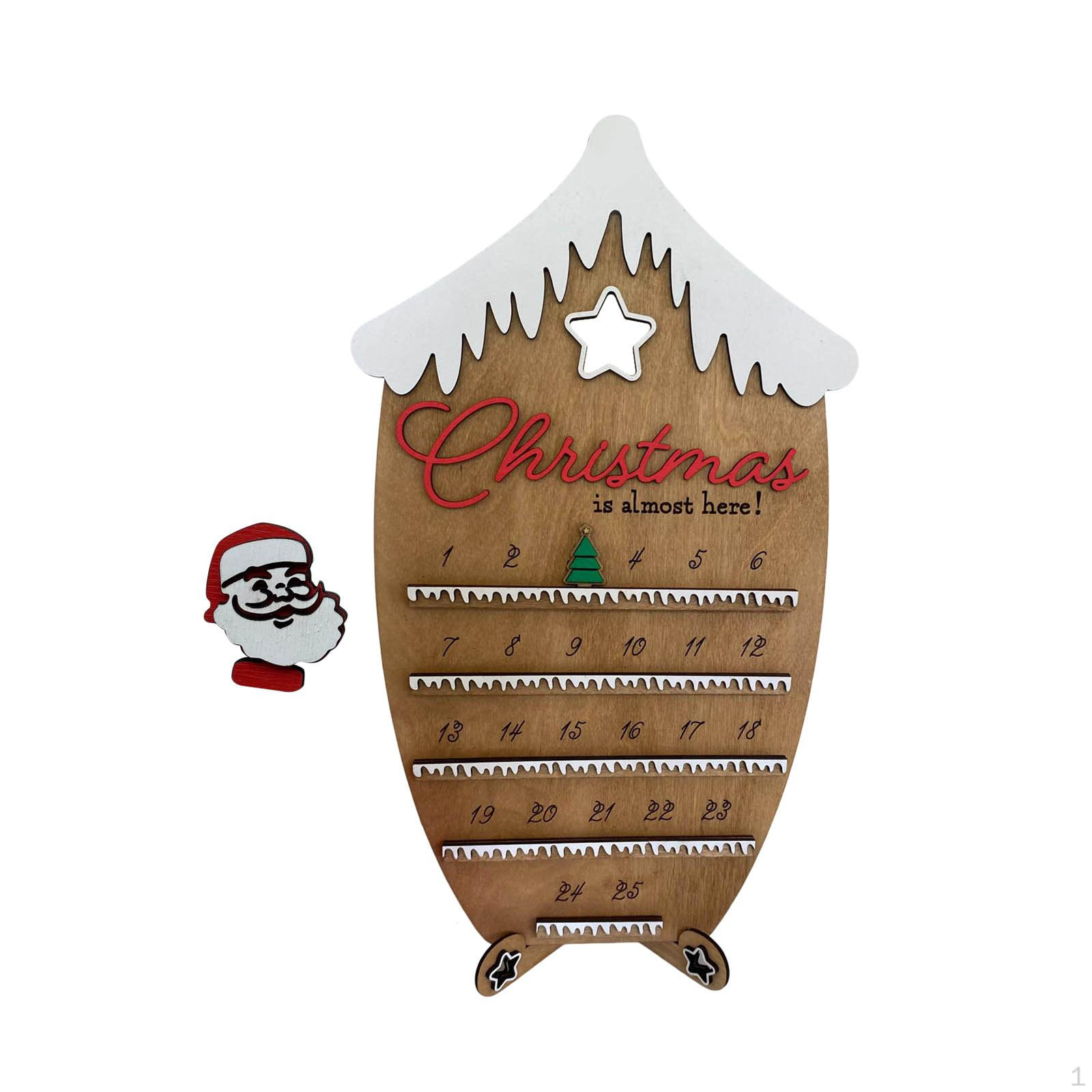 

Календарь для рождественских праздников, вечеринок, декор для дома, загородный дом