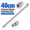 1Pcs Stainless Steel Pressure Washer Extension Wand  for Window Driveway Patio Washing
